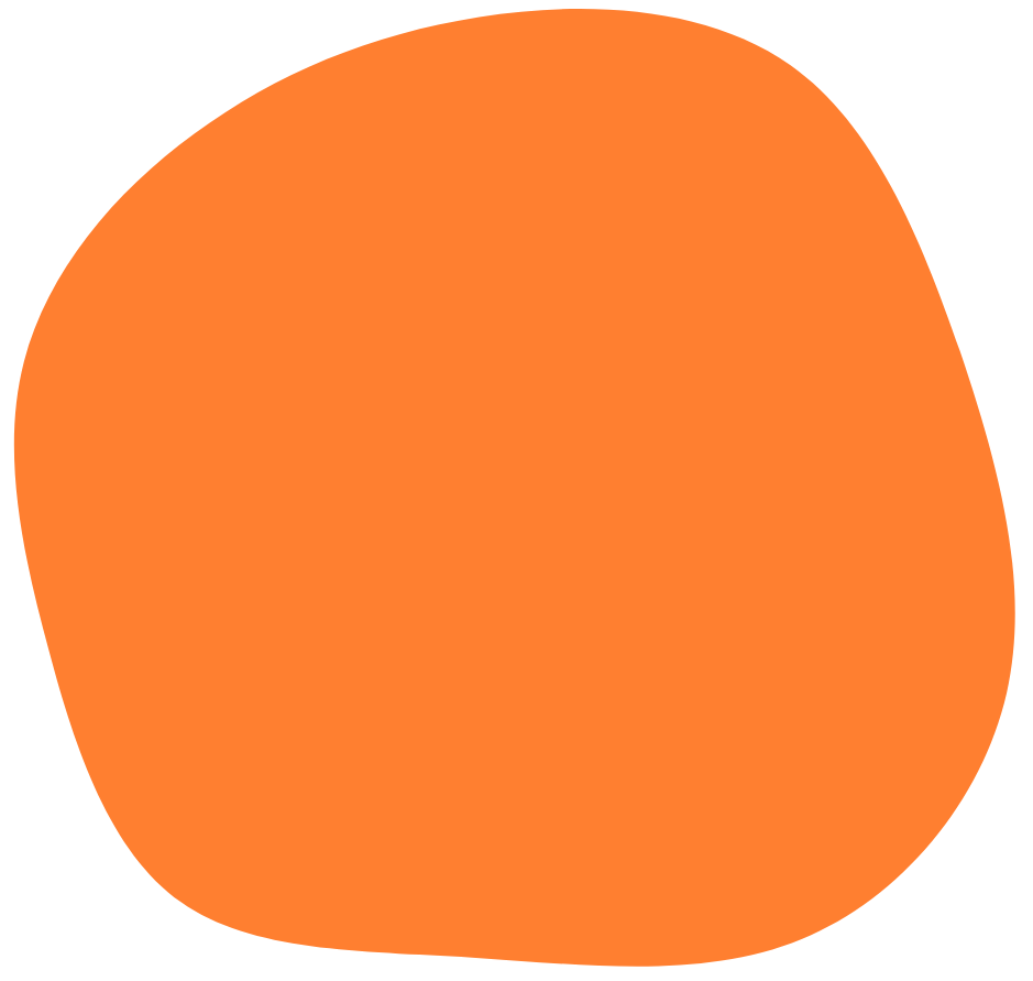 Orange Accent Blob
